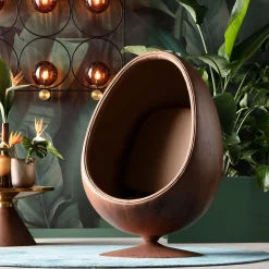 Fotel obrotowy Eye Ball orzechowy