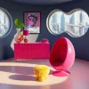 Fotel obrotowy Eye Ball Pink