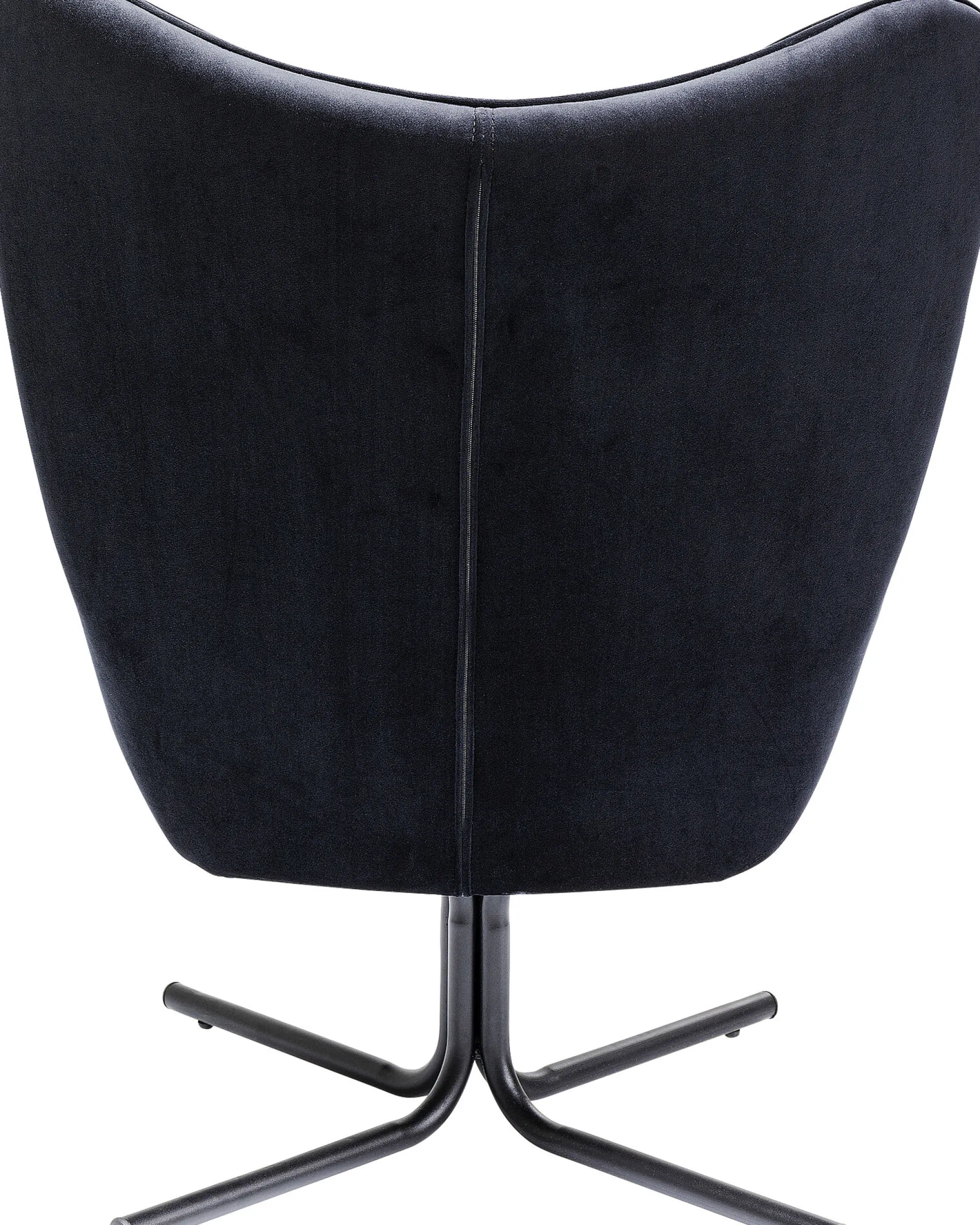 Fotel obrotowy Oscar Velvet 82x95 cm czarny