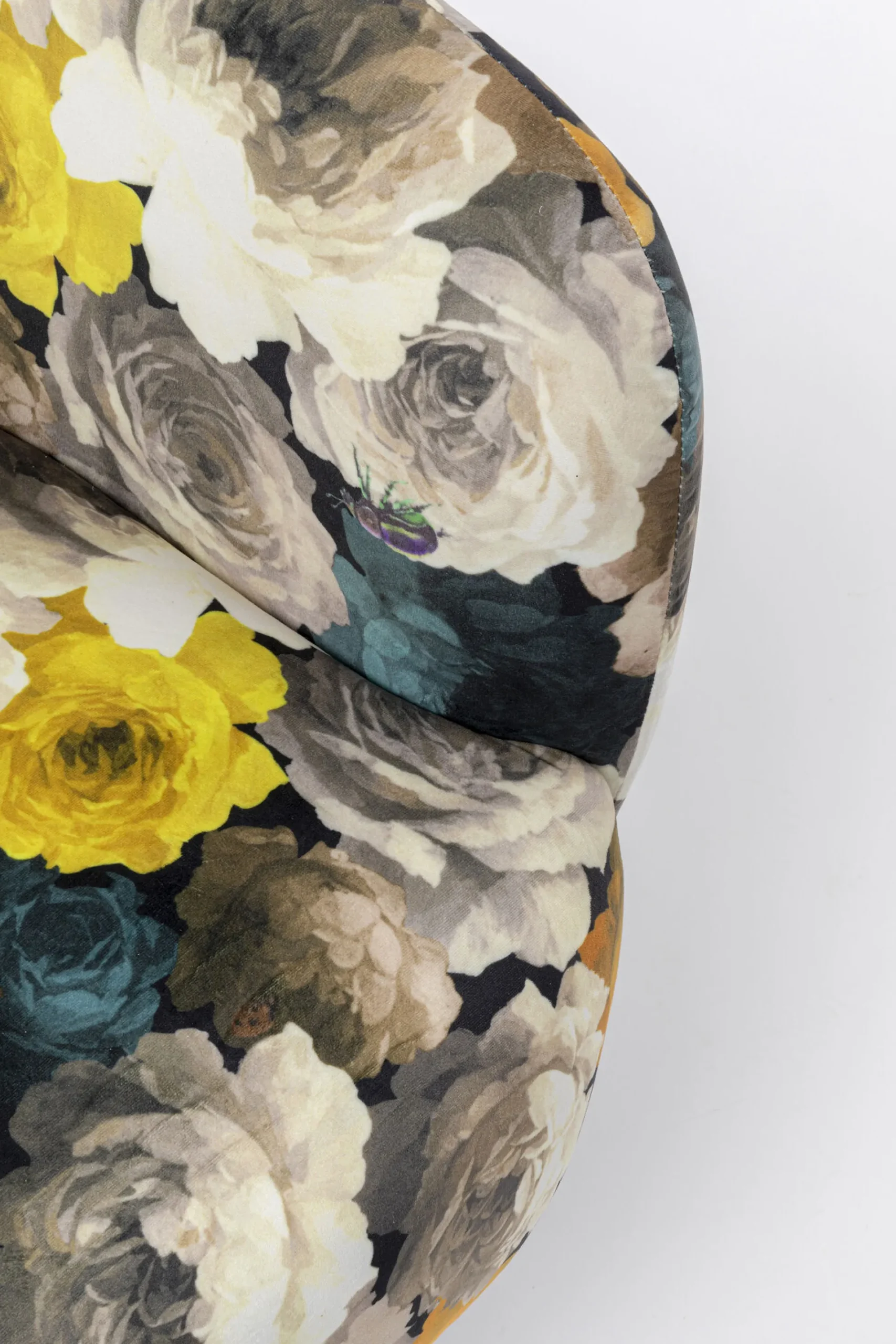 Fotel obrotowy Peony Yellow 81x70 cm