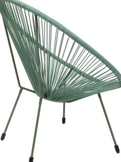 Fotel ogrodowy zielony żyłkowy 73x85 cm