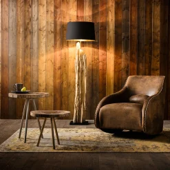 Fotel Swing Ritmo 76x83 cm brązowy