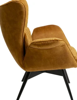 Fotel Tudor Velvet złotobrązowy