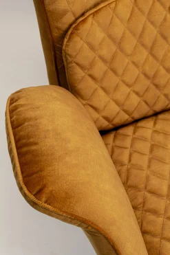 Fotel Tudor Velvet złotobrązowy