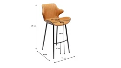 Hoker Enders 54x109 cm jasnobrązowy