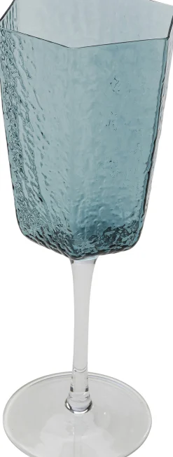 Kieliszek do czerwonego wina szklany niebieski 440 ml 24 cm