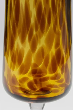 Kieliszek do szampana brązowy 210 ml nóżka transparentna