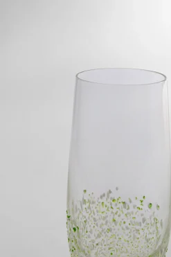 Kieliszek do szampana Confetti zielony 24cm