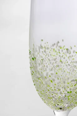 Kieliszek do szampana Confetti zielony 24cm