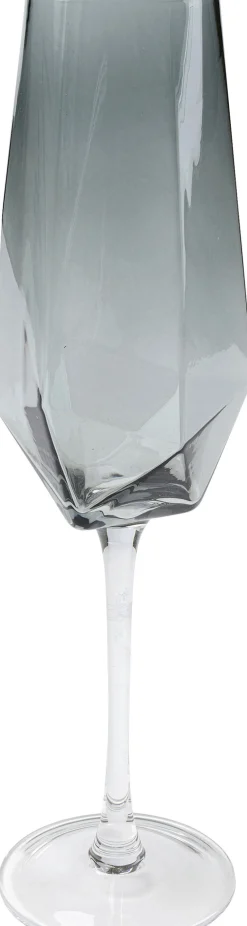 Kieliszek do szampana Diamond Smoke 365 ml przydymiony