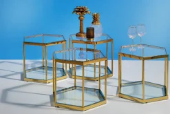 Kieliszek do wina Diamond Gold Rim 525 ml transparentny