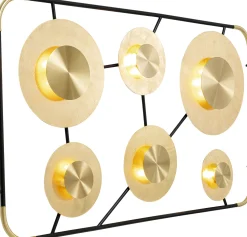 Kinkiet Disc 185x110 cm złoty