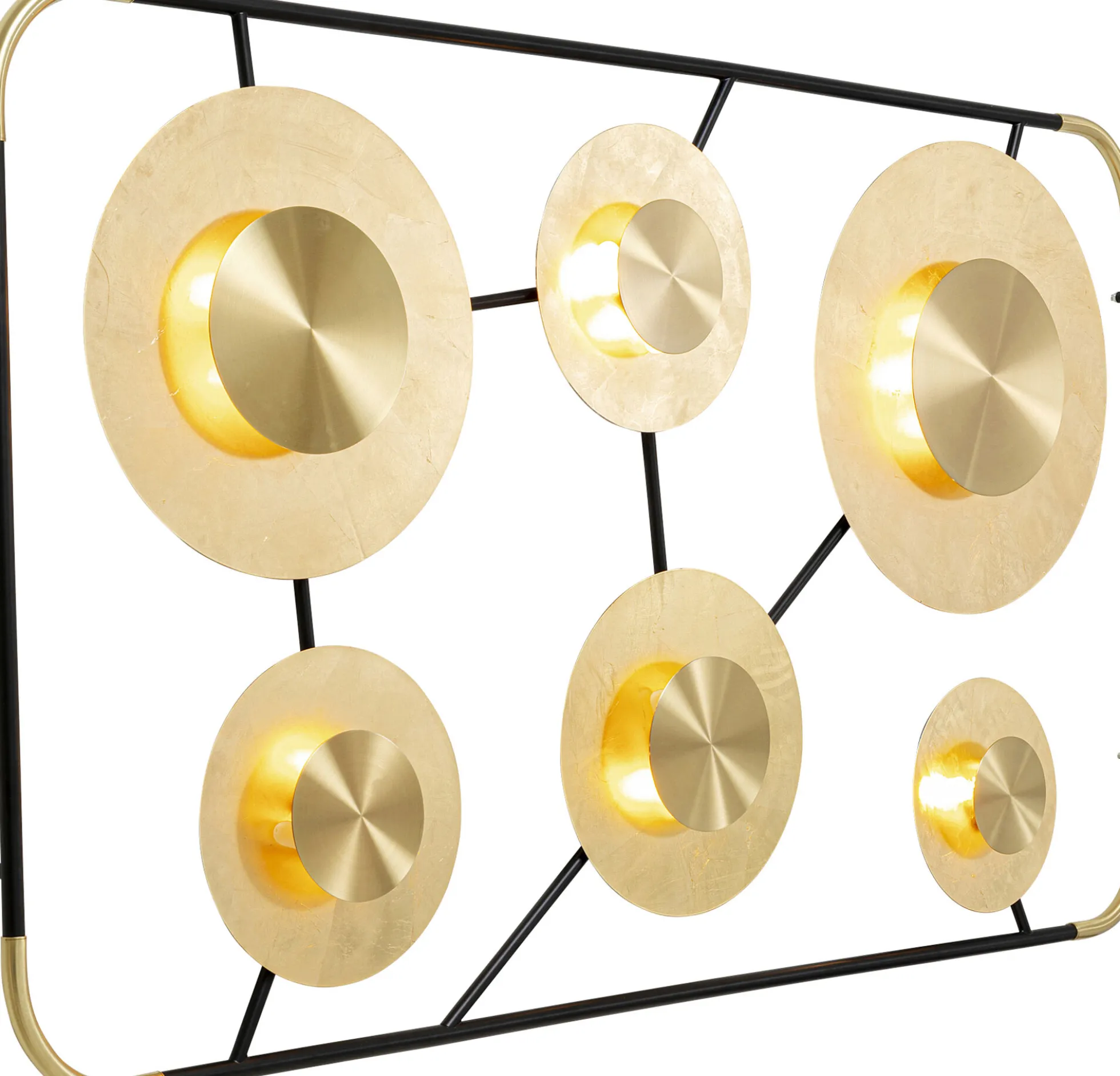 Kinkiet Disc 185x110 cm złoty
