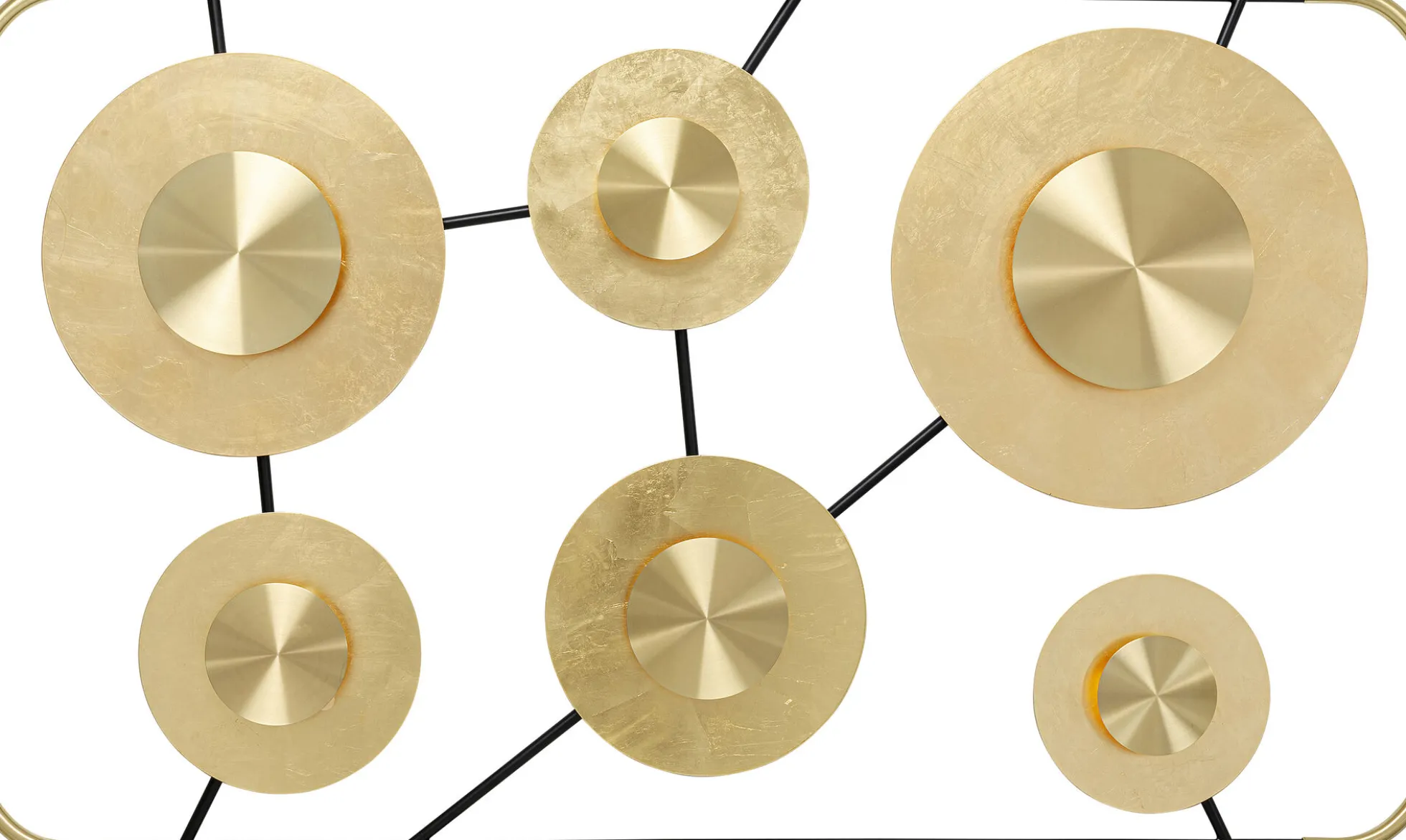 Kinkiet Disc 185x110 cm złoty