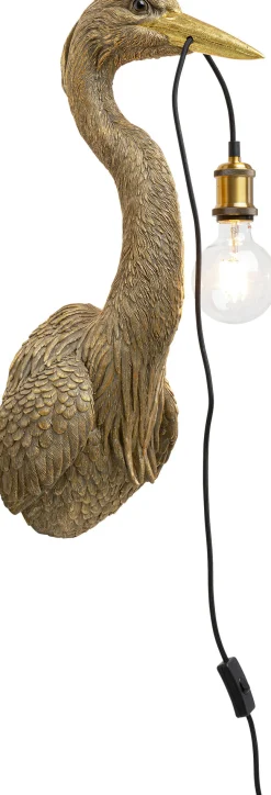 Kinkiet Heron 26x62 cm złoty