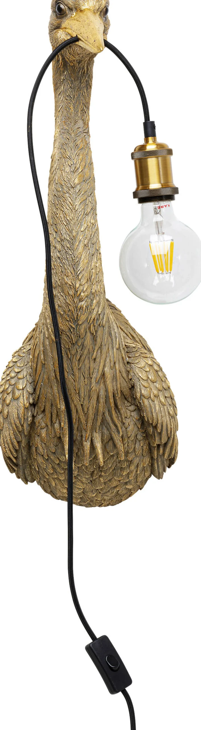Kinkiet Heron 26x62 cm złoty