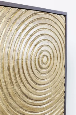 Komoda Circulo 120x150 cm czarno-złota