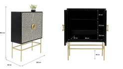 Komoda Electro 100x140 cm czarna