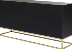 Komoda Electro 160x80 cm czarno-biała