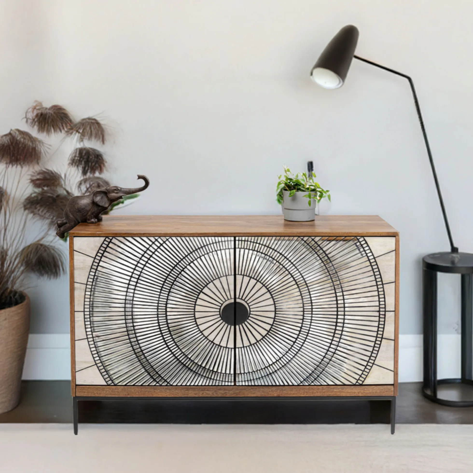 Komoda Eye of Tiger 115x78 cm mango