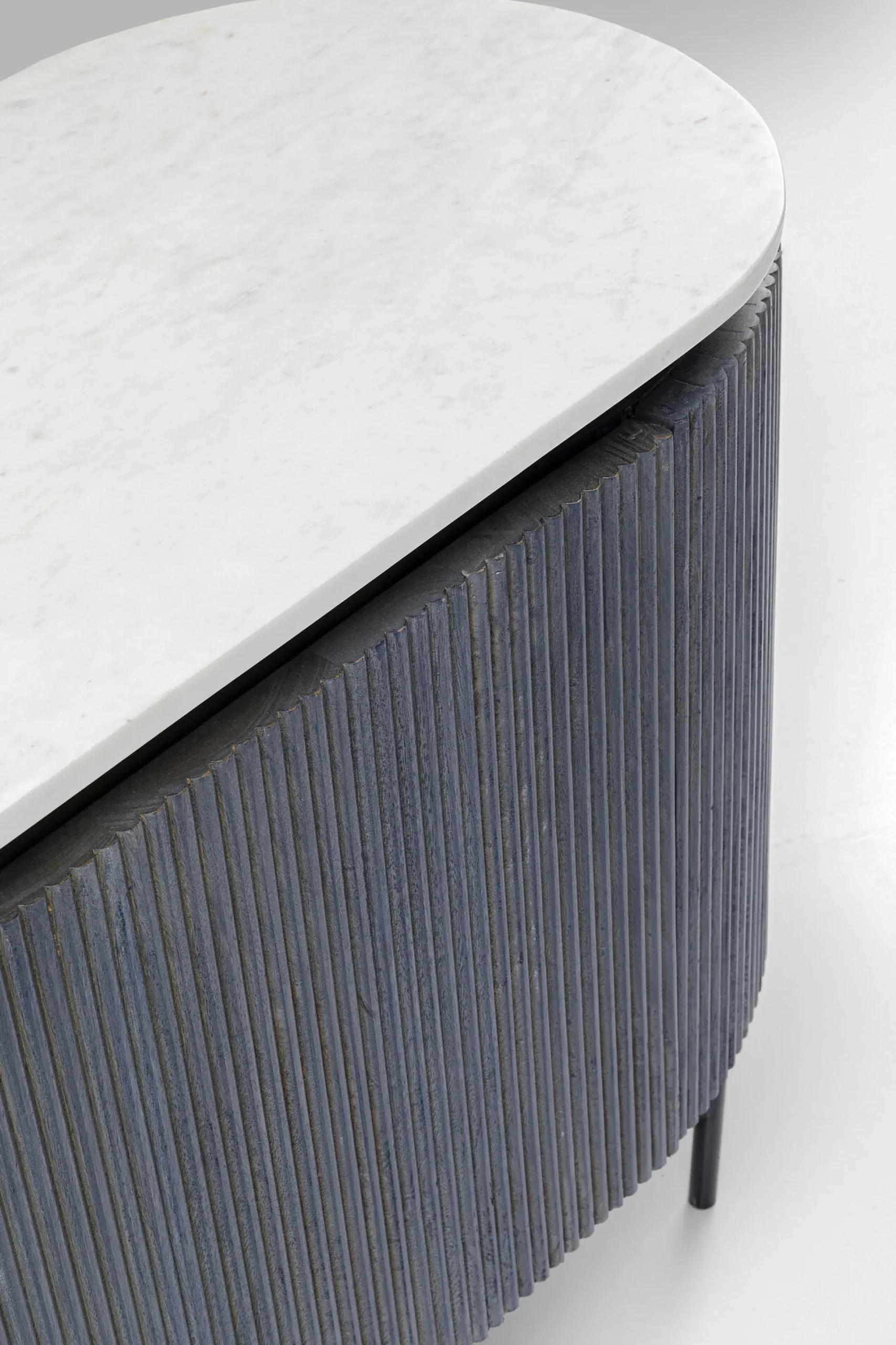 Komoda Glenn 160x75 cm biało-szara