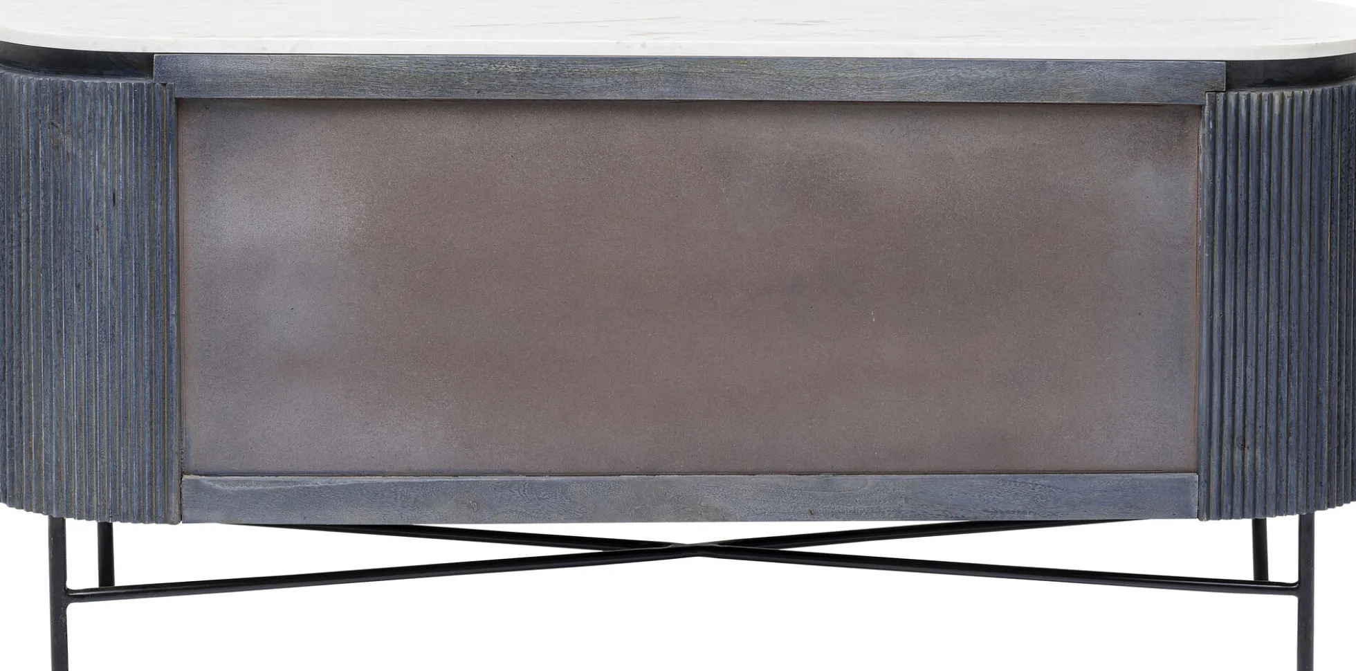 Komoda Glenn 160x75 cm biało-szara