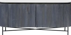 Komoda Glenn 160x75 cm biało-szara