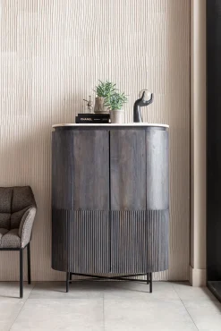 Komoda Glenn 100x138 cm ciemnoszara