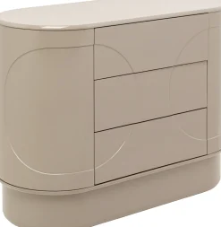 Komoda Glossy Taupe 100x75cm