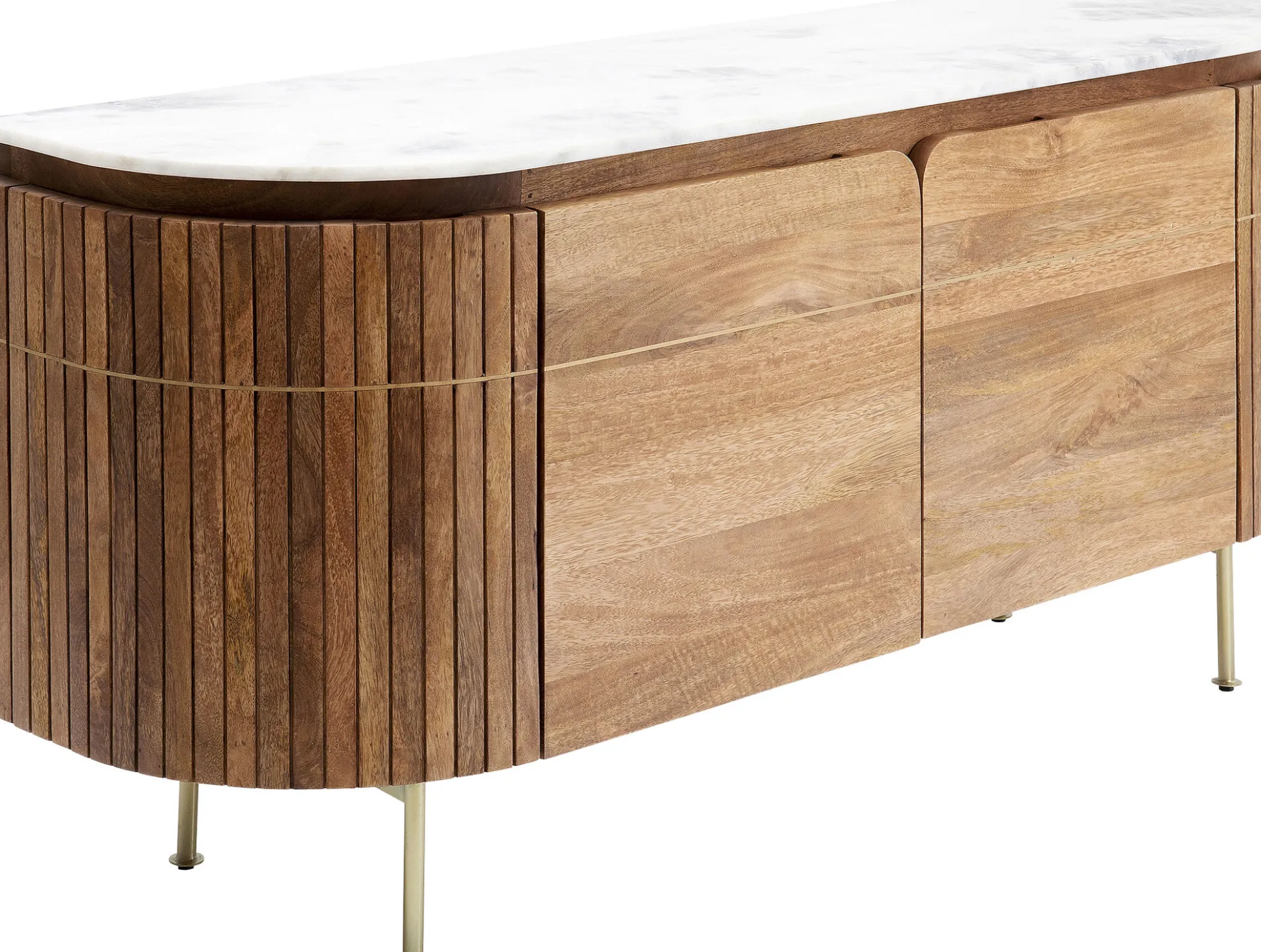 Komoda Grace 160x78 cm drewno mango - blat marmur