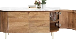 Komoda Grace 160x78 cm drewno mango - blat marmur
