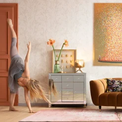 Komoda Luxury 88x84 cm lustrzana