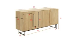 Komoda Mulino 165x76cm