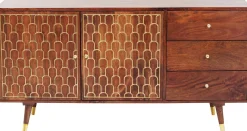 Komoda Muskat 145x75 cm brązowa