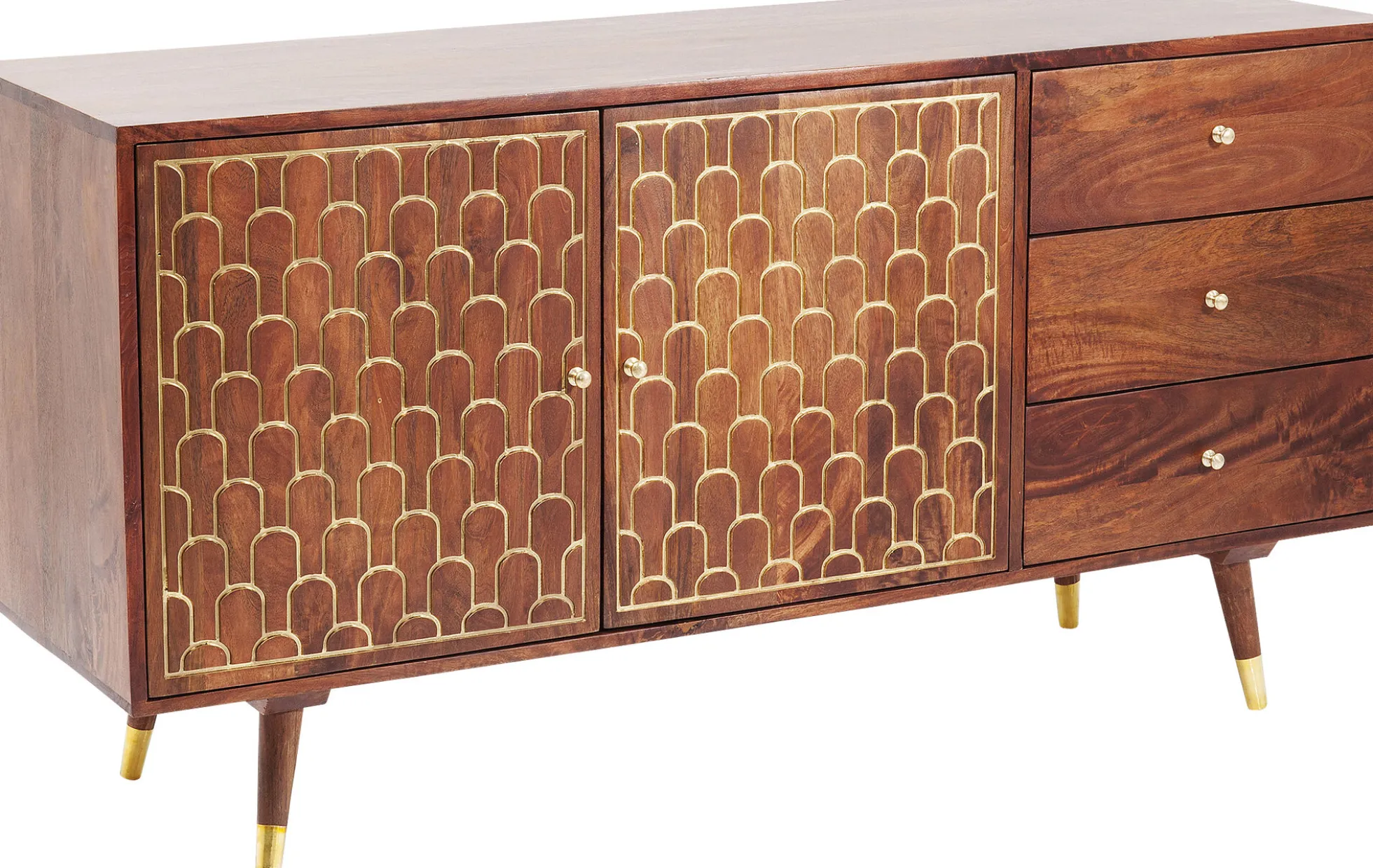 Komoda Muskat 145x75 cm brązowa