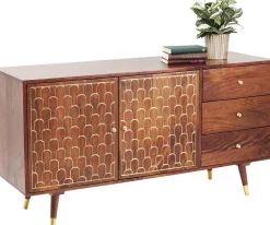 Komoda Muskat 145x75 cm brązowa