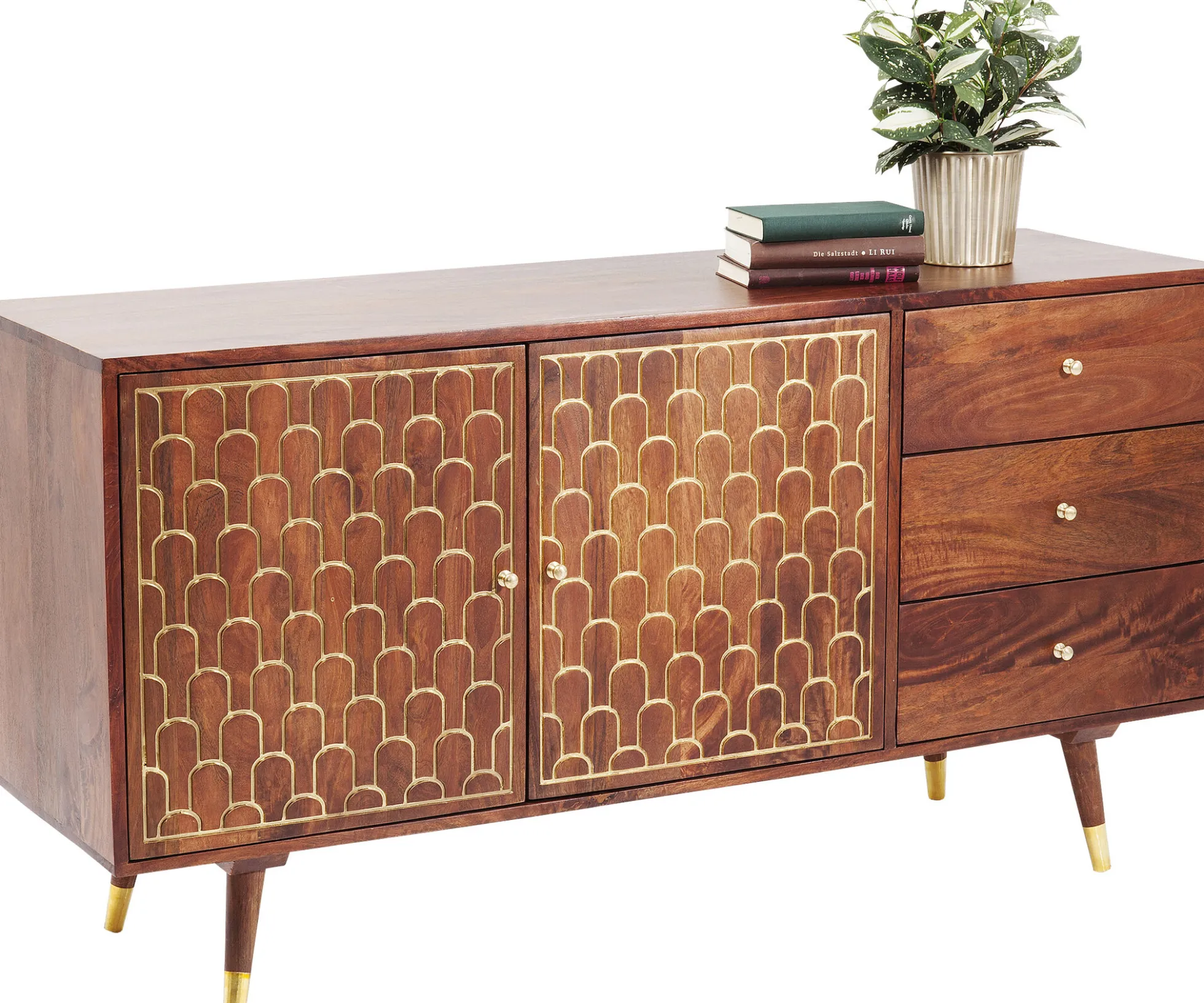Komoda Muskat 145x75 cm brązowa