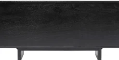 Komoda nowoczesna 4-drzwiowa do salonu front czarno-złoty 160x78 cm