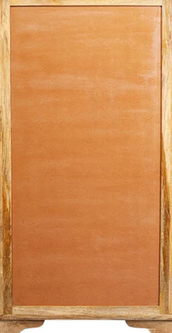 Komoda wysoka z drewna mango motyw zwierzęcy kolorowy 81x163 cm