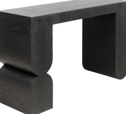Konsola do przedpokoju czarna MDF 120x38 cm