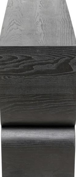 Konsola do przedpokoju czarna MDF 120x38 cm