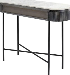 Konsola Glenn 100x32 cm blat marmur