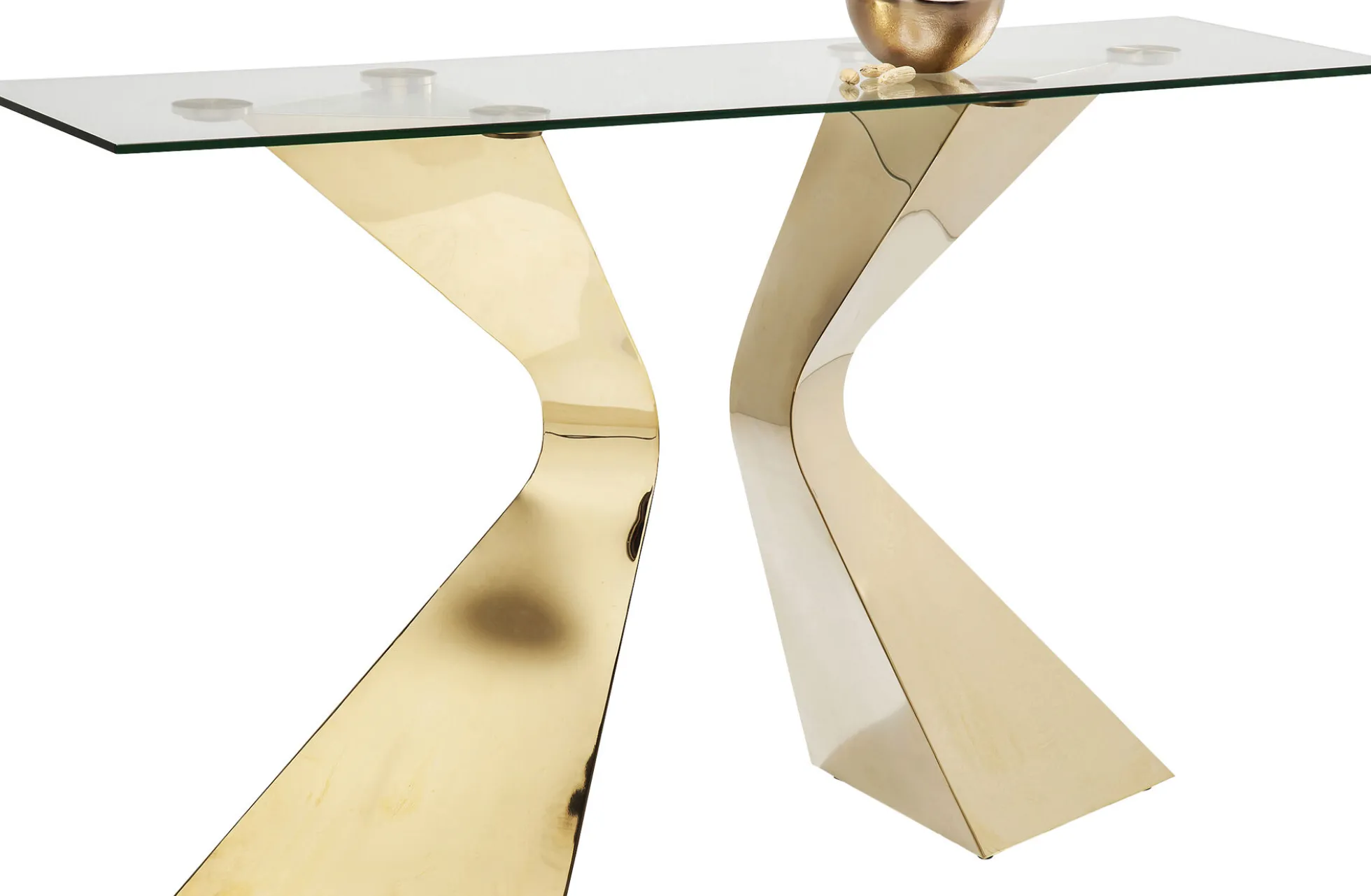 Konsola Gloria 145x45 cm złota