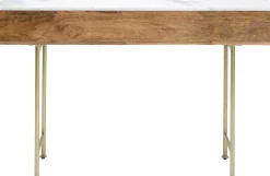 Konsola Grace 100x30 cm drewno mango - blat marmur