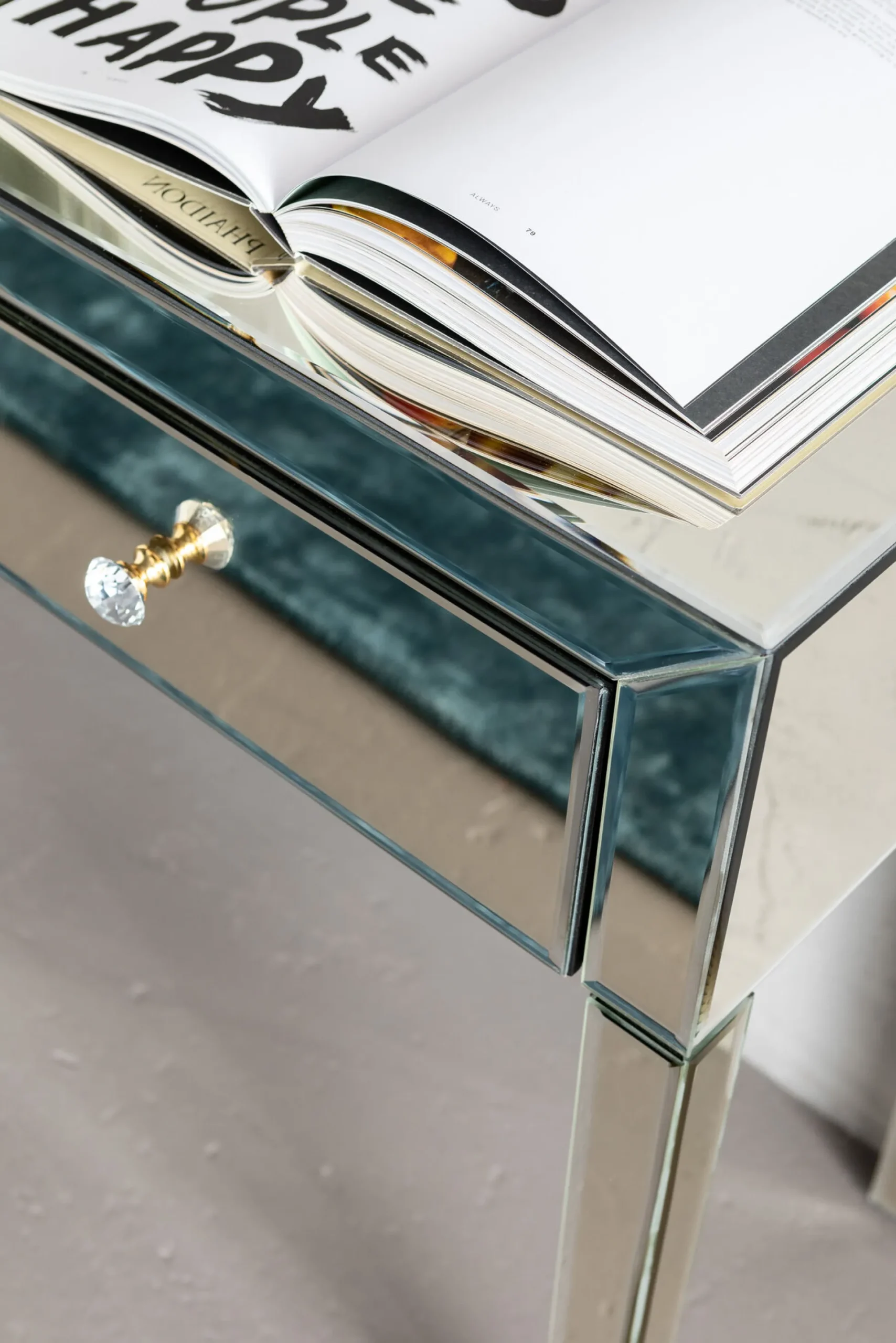 Konsola Luxury 100x40 cm lustrzana