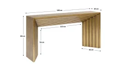 Konsola Malaga 160x35 cm złota