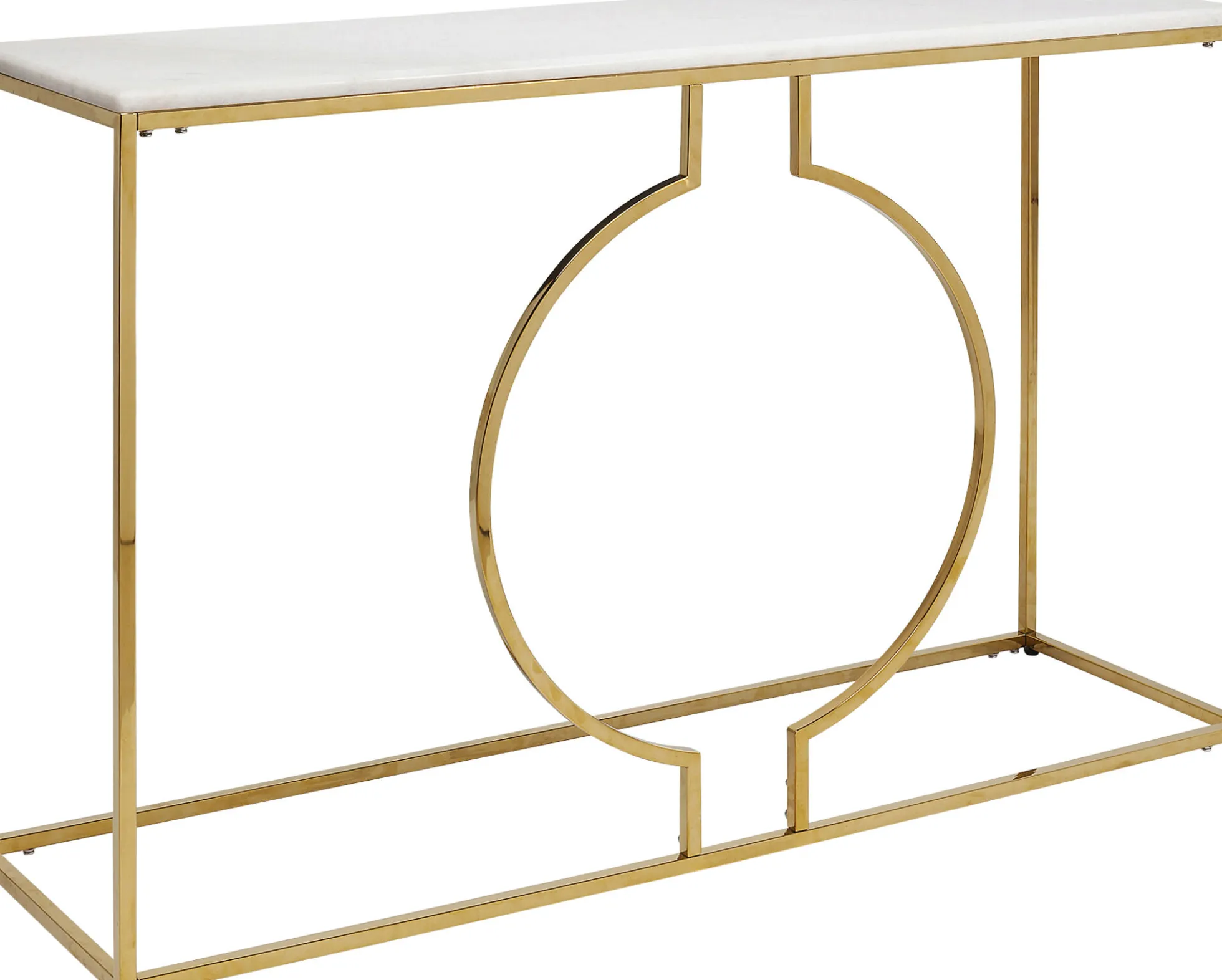 Konsola Miami Loft 120x35 cm złoto-biała