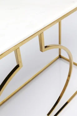 Konsola Miami Loft 120x35 cm złoto-biała