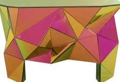 Konsola nowoczesna lustrzana kolorowa 127x39 cm