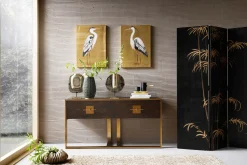 Konsola Osaka 149x45 cm brązowa